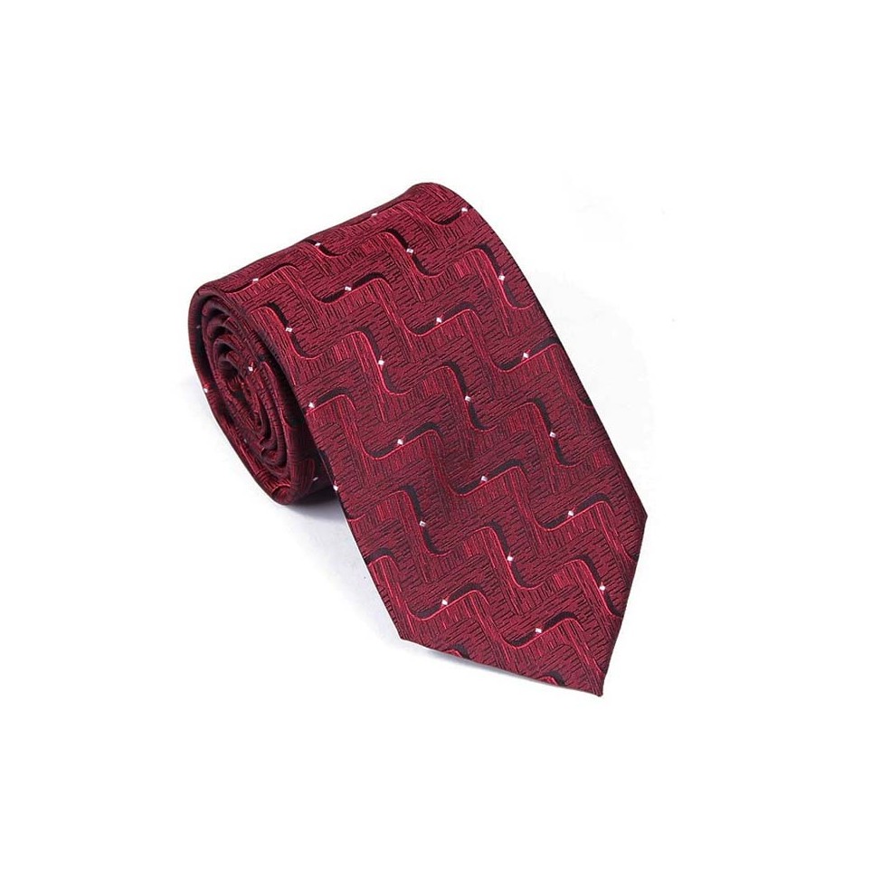 Dots Burgundy Tie