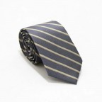 Yellow Stripes Grey Tie